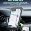 LAMTTO Wireless Apple Carplay Screen for Car Android Auto Magnetic Holder, OTA, Portrait & Landscape Screen, GPS Navigation, Portable Car Audio Receivers Mirror Link, Bluetooth, Voice Control - Image 2