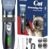 oneisall Cat Clippers for Matted Hair, Quiet Cat Shaver for Long Hair, Cordless Cat Hair Trimmer for Grooming, 2 Speed Pet Shaver Cat Grooming Kit for Cats Small Dogs Animals (Blue)