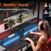 ODK 48 inch Gaming Desk with LED Lights & Power Outlets, Computer Desk with Monitor Stand & Storage Sheves, CPU Stand, Home Office Desk, Black - Image 7
