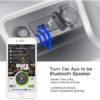 Mini Bluetooth Receiver for BLU Grand M3 - Wireless to 3.5mm Jack Hands-Free Car Kit 3.5mm Audio Jack w/LED Button Indicator for Audio Stereo System Headphone Speaker - Image 2