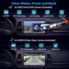 ATOTOLIFE A5L Android Radio 7" Double Din Car Stereo with Backup Camera&DVR Dash Cam, Wireless CarPlay and Android Auto, WiFi/Bluetooth/USB Tethering, DSP/FM/AM/SWC, 2G+32G Touchscreen Car Radio - Image 4