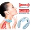 Celosmo EMS Neck Acupoints Lymphvity Massager Device Electric Deep Tissue 3D Massage USB Charge 12 Modes Neck Lymphatic Massager for Women Men Gift (Blue) - Image 8