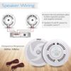 Pyle Marine Speakers - 6.5 Inch 2 Way Waterproof and Weather Resistant Outdoor Audio Stereo Sound System with 240 Watt Power and Low Profile Slim Style - 1 Pair - PLMRS6W (White) - Image 2