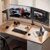 ErGear Dual Monitor Stand, Heavy Duty Adjustable Monitor Desk Mount for 2 Screens up to 32 Inches, Fully Adjustable Height, Tilt, Swivel, Rotate, Supports 17.6 lbs per Monitor Arm, Easy Installation - Image 9