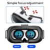 VR Headset for Phone, Compatible with iPhone Samsung and Android 3D Virtual Reality for Kids and Adults VR Goggles for Smartphone /4.5-6.3in Eyes Protected Anti-Blue HD Lenses - Image 3