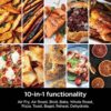 Ninja Prestige Smart XL with Pro Cook System 10-in-1 Air Fry Digital Countertop Convection Toaster Oven with Air Fry, Air Roast, Broil & Bake, Pro Cook Thermometer, 1800 Watts, Stainless Steel, DT551 - Image 2