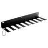 Tebery 9 Hook Home Gym Storage Rack Wall Mount, Fitness Equipment Organizer, Metal Gym Accessory Hanger for Exercise Bands, Jump Ropes, Barbells, Lifting Belts - Image 3