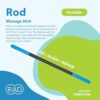 RAD Rod Massage Roller Stick - Myofascial Release Roller for Legs, Shoulders, Neck, Back, Arm - Muscle Roller for Athletes - Compact Deep Tissue Massage Roller for Mobility & Recovery - Image 2