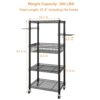 FUTASSI S1 Home Gym Storage, 3-Tier Workout Equipment Organizer with Wheels for Yoga Mats, Foam Roller, Dumbbells, Kettlebells, and Resistance Bands, 47.4" H x 27.5" L x 11.8" D, Black - Image 5