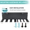 Alvade Home Gym Storage Rack, Barbell Rack Weight Room Organizer Prong Gym Equipment Storage Rack for Gym Accessories Like Fitness Bands,Resistance Bands,Straps,Foam Rollers,Barbell (double layer) - Image 7