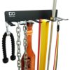 Double Circle Gym Equipment Storage Rack - Multi Purpose Gym Equipment Wall Rack Hanger for Pro Home Gym Storage for Exercise Bands, Barbell Bar, Jump Ropes, Chains, Lifting Belts