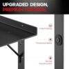 Yoga Mat Holder Wall Mount, Yoga Accessory Mat Storage Rack, Home Gym Accessories Organizer, Floating Shelf and Hooks for Hanging Foam Roller/Band/Workout Equipment at Pilates Fitness Class - Image 3