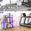 Home Gym Storage Rack Exercise Equipment Storage Organizer for Yoga Mat Dumbbells Kettlebells Foam Roller Yoga Strap & Resistance Bands, Ideal Yoga Mat Holder & Workout Equipment Organizer - Image 6