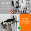 JNIHEEP Gym Home Storage Rack,Home Gym Accessories Hanger with 8 Hooks,Multi-Purpose Heavy Duty Rack for Resistance Bands Jump Ropes Lifting Belt Fitness Bands Barbells(Carabiners Included) - Image 4