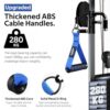 WALITO Exercise Handles, Replacement Cable Machine Attachments for Home Gym Equipment, Pulley System, Pilates, Resistance Bands, Strength Trainer, Heavy Duty Working Out Handles Accessories - Image 3