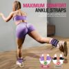 Ankle Resistance Bands with Cuffs, Home Gym Workout Equipment, Lifting Glute Butt Exercise Equipment for Women, Ankle Weights Fitness Band Set, Leg Booty Equipment for Training Perfect Body Shape - Image 5