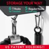 Crostice 1-Tier Floating Shelf Compatible with Tonal Accessories, Home Gym Storage Shelf, Gym Rack Wall Mount Organizer, Workout Metal Holder, T-Bracket Lock Adapters Hanger, US Patent Holding - Image 4