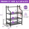Mythinglogic Yoga Mat Storage Racks for Home, Gym Rack for Dumbbells Kettlebells Foam Roller, Yoga Strap and Resistance Bands, Workout Equipment Organizer With Hooks and Wheels - Image 5