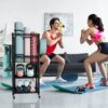 FUTASSI S1 Home Gym Storage, 3-Tier Workout Equipment Organizer with Wheels for Yoga Mats, Foam Roller, Dumbbells, Kettlebells, and Resistance Bands, 47.4" H x 27.5" L x 11.8" D, Black - Image 6