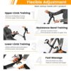 GYMAX Pedal Exercise Bike for Seniors, Hand Arm Leg and Knee Fitness Machine with Massage, LCD Monitor, Adjustable Height and Length for Total Body, Home Exercise Equipment for Elderly - Image 4