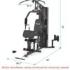 Home Gym SCM-1148L 148LB Multifunctional Full Body Home Gym Equipment for Home Workout Equipment Exercise Equipment Fitness Equipment SincMill - Image 5