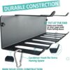 Alvade Home Gym Storage Rack, Barbell Rack Weight Room Organizer Prong Gym Equipment Storage Rack for Gym Accessories Like Fitness Bands,Resistance Bands,Straps,Foam Rollers,Barbell (double layer) - Image 6
