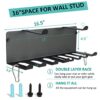 Alvade Home Gym Storage Rack, Barbell Rack Weight Room Organizer Prong Gym Equipment Storage Rack for Gym Accessories Like Fitness Bands,Resistance Bands,Straps,Foam Rollers,Barbell (double layer) - Image 5