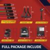 WHATAFIT Resistance Bands, Exercise Bands，Resistance Bands for Working Out, Work Out Bands with Handles for Men and Women Fitness, Strength Training Home Gym Equipment - Image 4