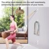 KOMOHOM Resistance Band Wall Anchor,Workout Wall Mount Anchor,Exercise Band Hook,White Workout Band Holder for Home Gym Workout Equipment Accessories,Band Wall Mounts for Workout Band (3PCS) - Image 4